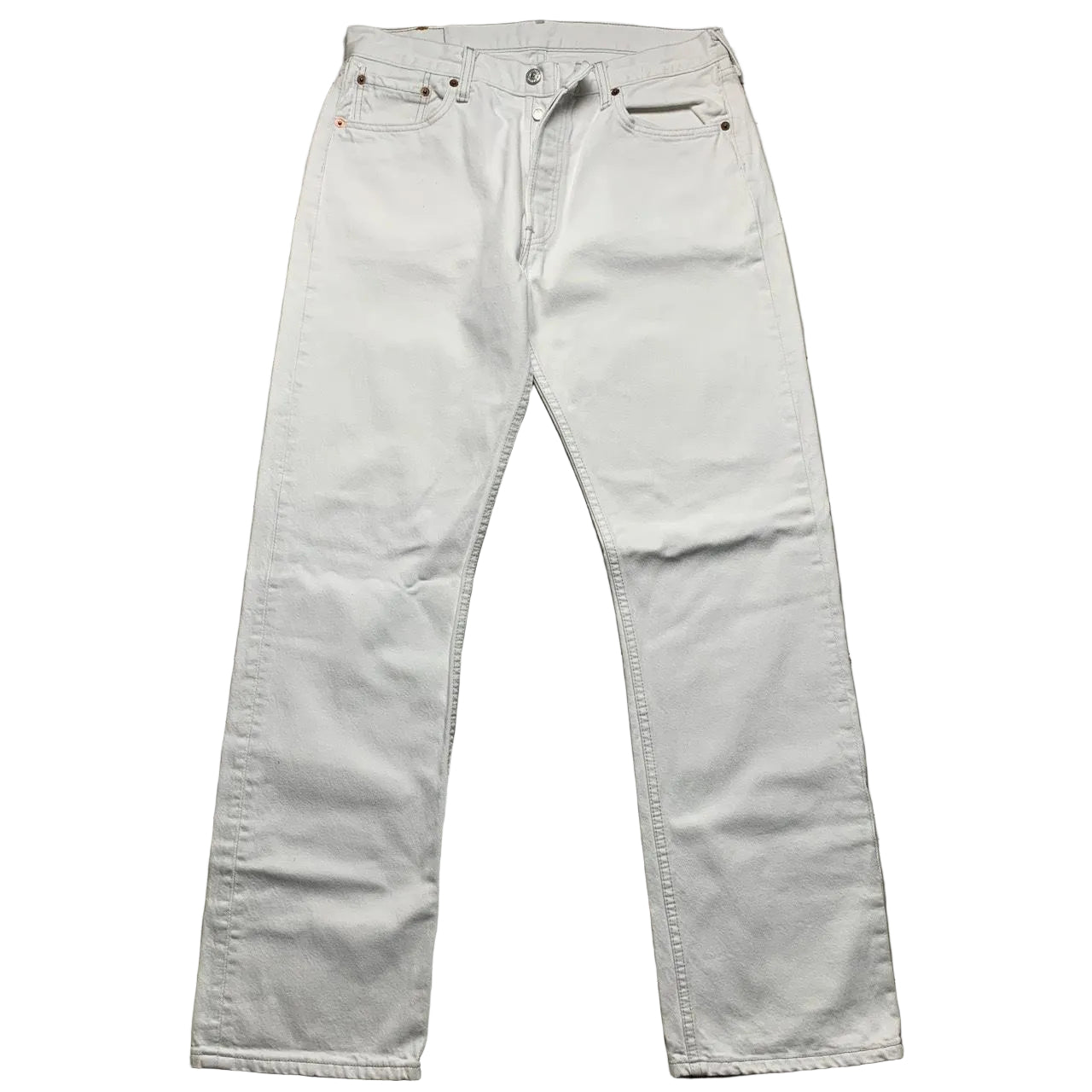 Levis Vintage 501 White Jeans