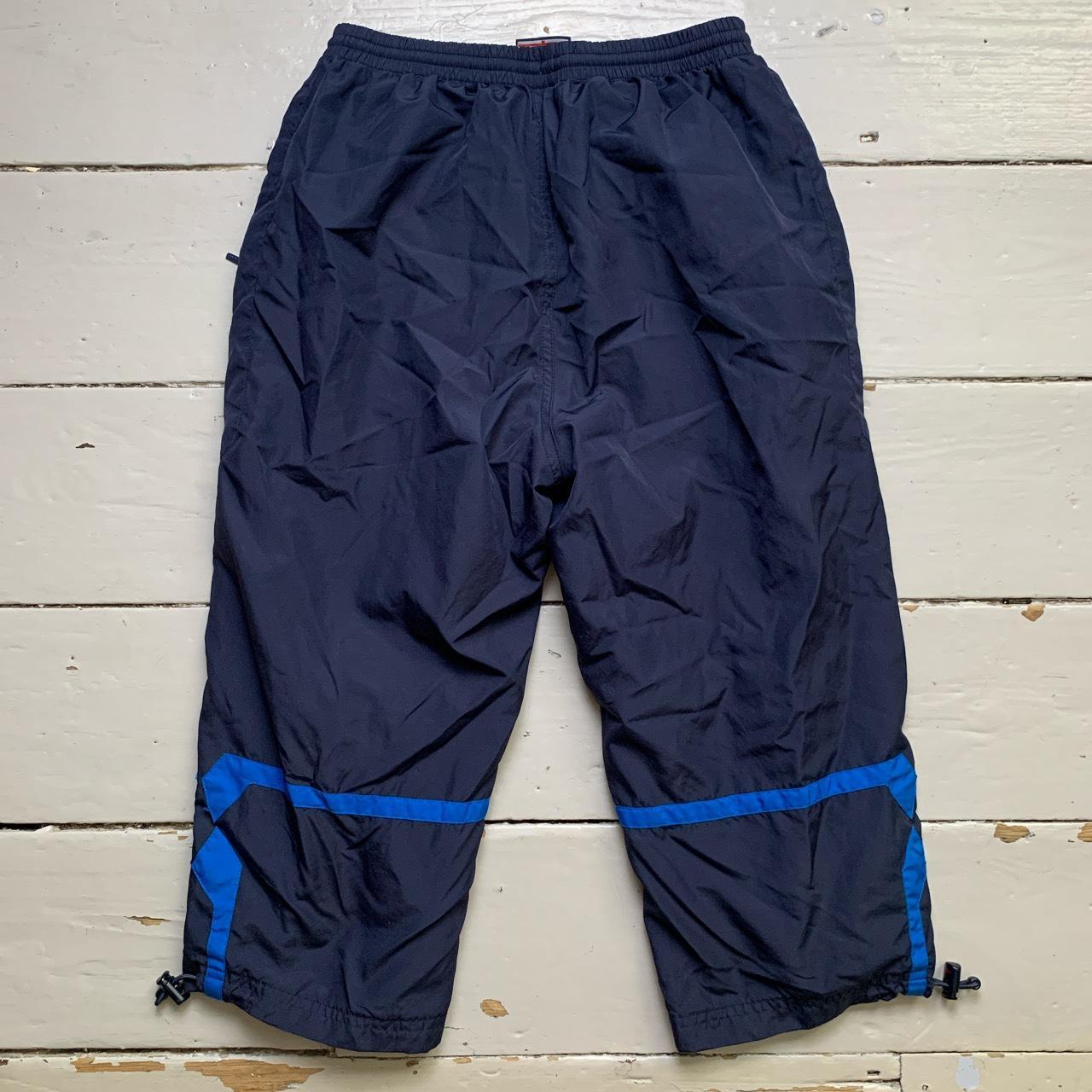 England Umbro Vintage Shell Track Pant Shorts Navy