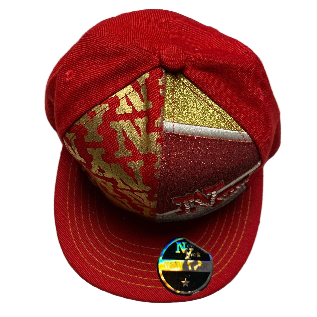 New York Vintage Red Fitted Cap