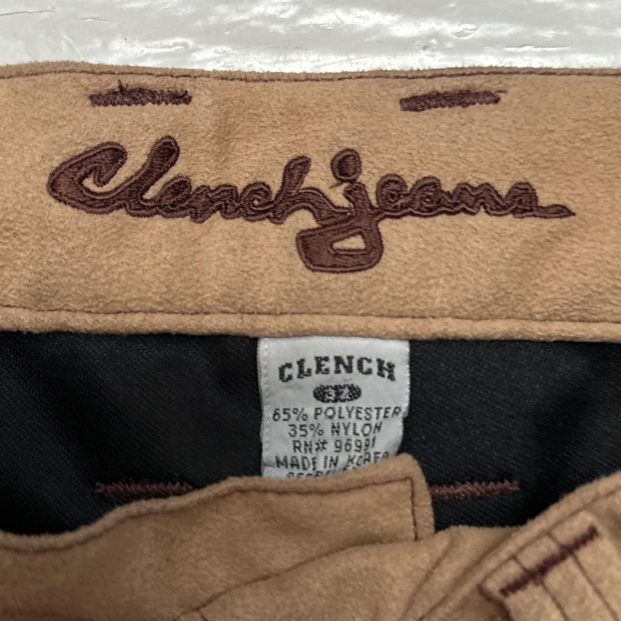 Clench Jeans Vintage Baggy Soft Felt Cream and Brown