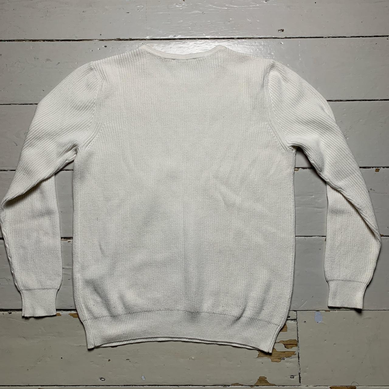 Sandro White Knit Jumper