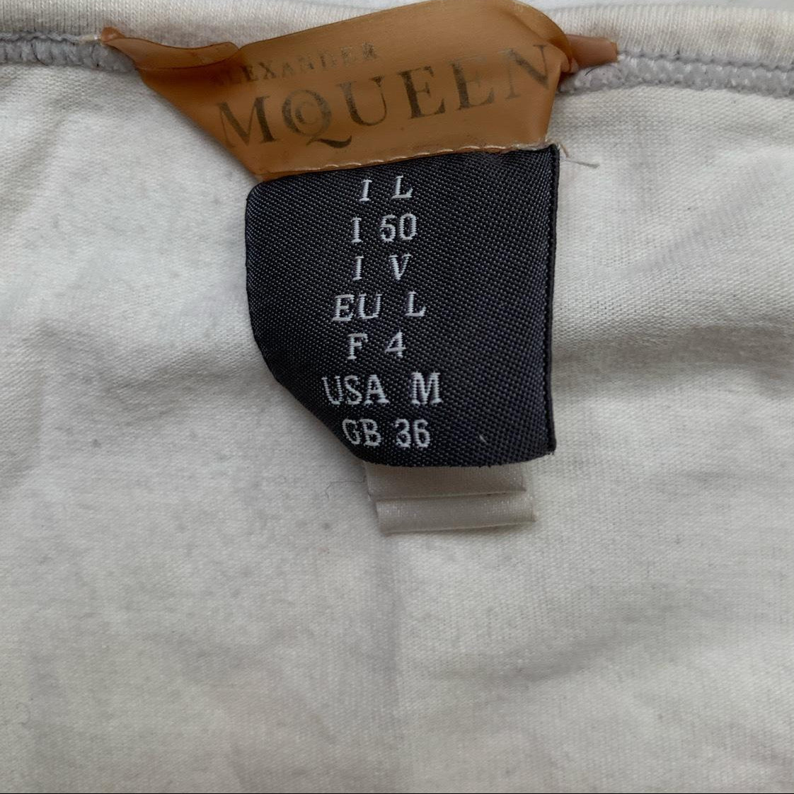 Alexander McQueen White Lightweight T Shirt (M)