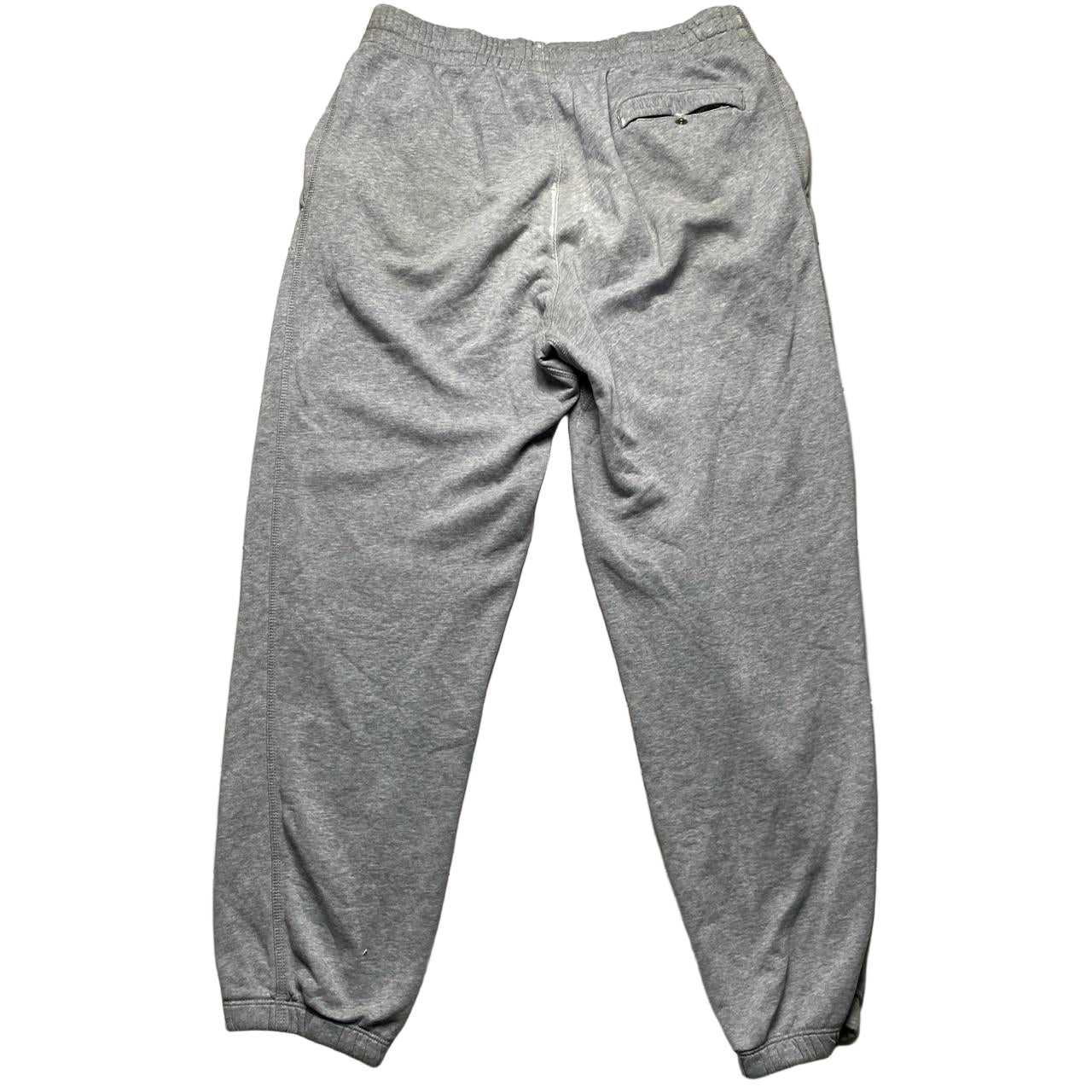 Nike Swoosh Grey and White Baggy Joggers (M)