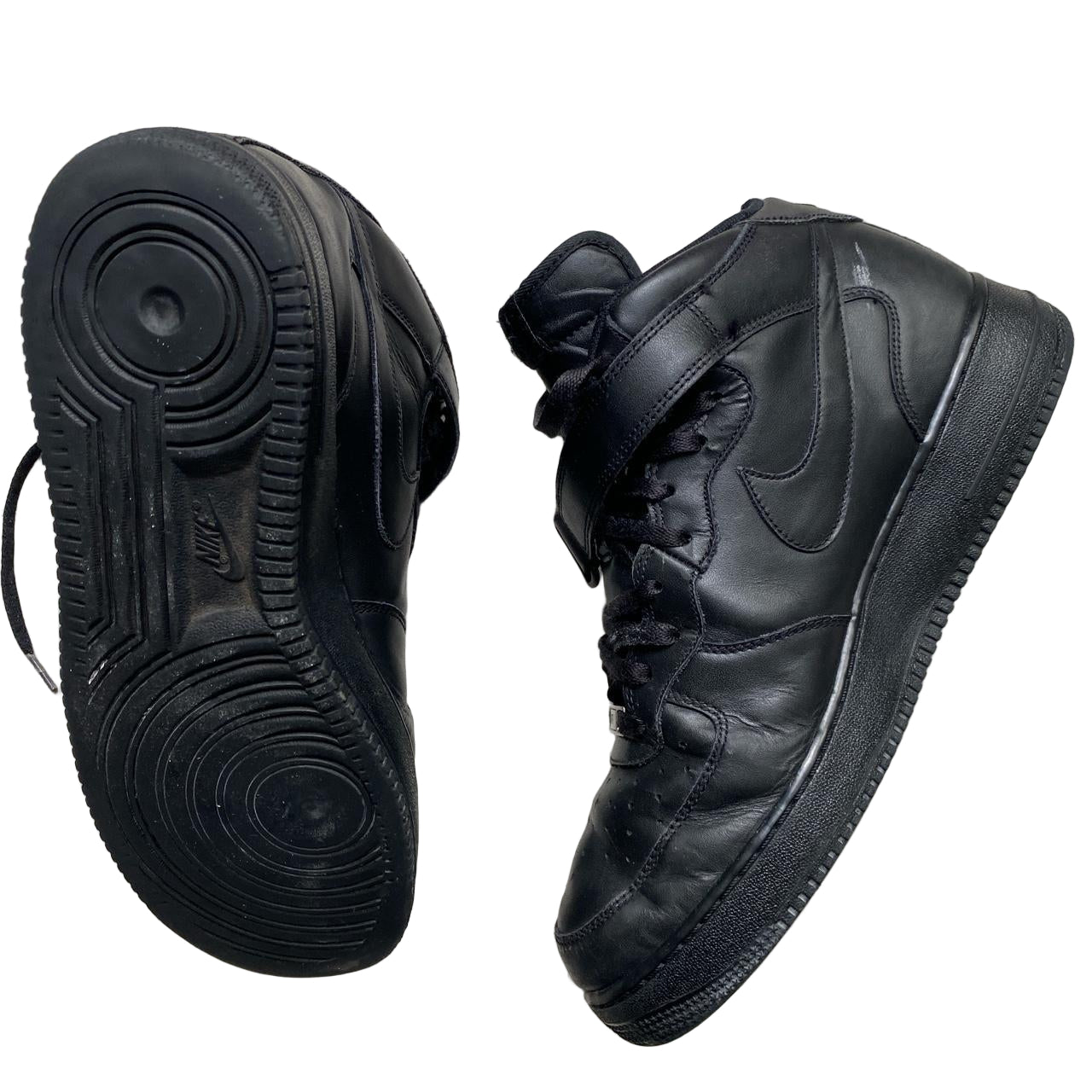 Nike Air Force 1 Black Mid (UK 10)