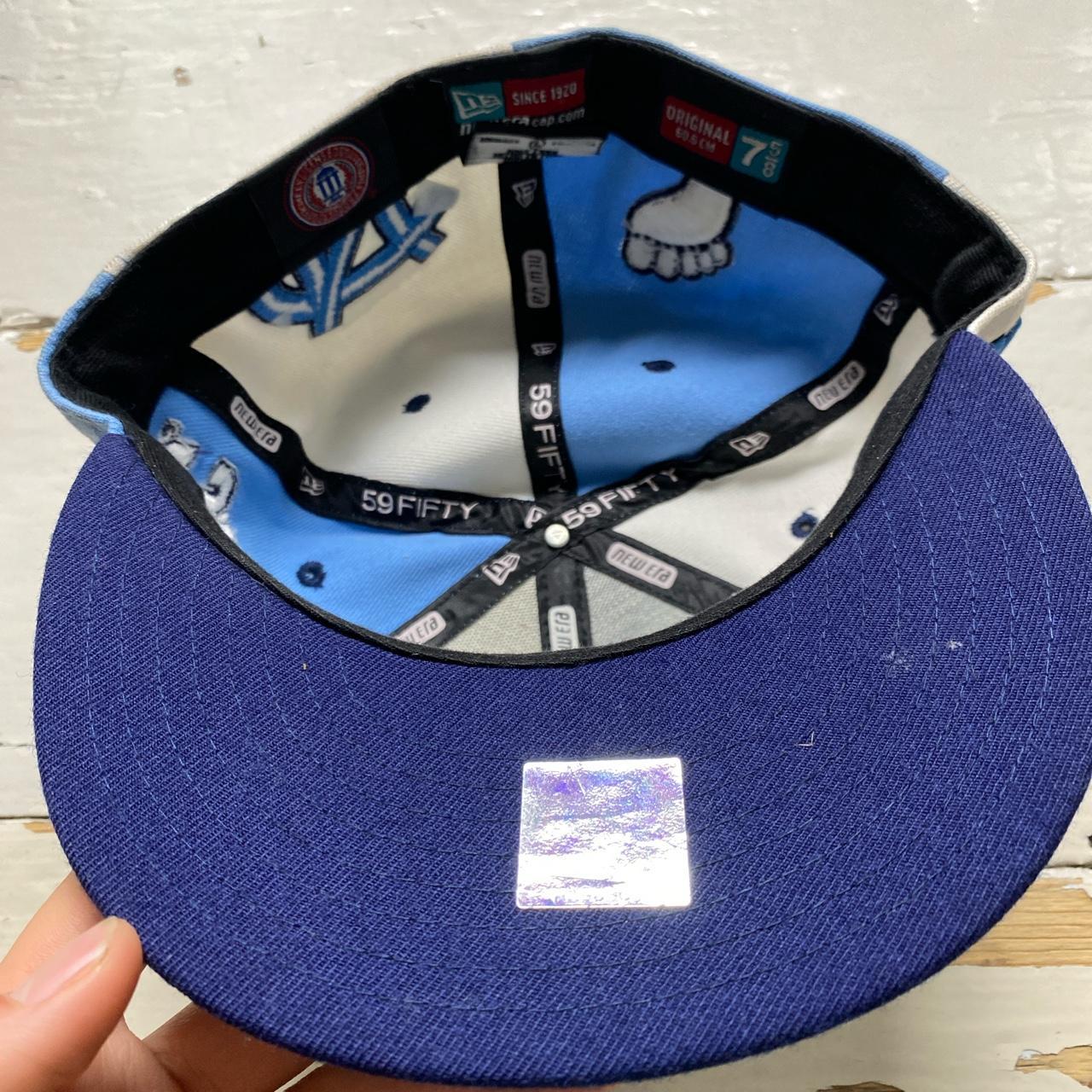 New Era UNC Baby Blue and White Vintage Fitted Cap