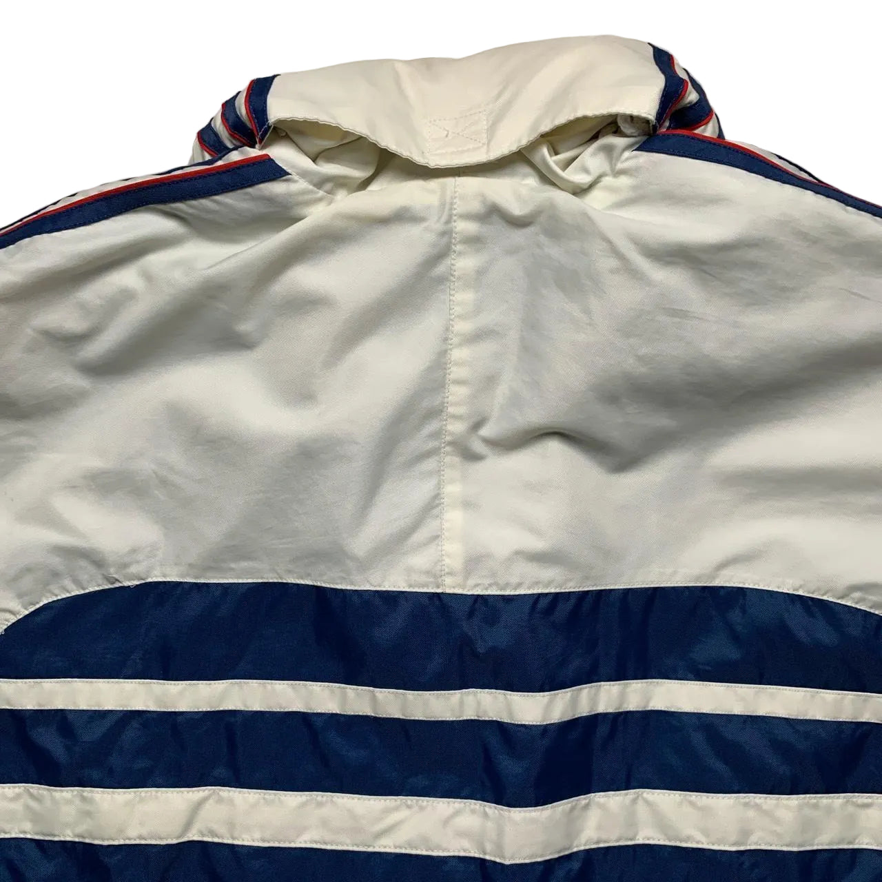 Adidas Vintage 90’s Blue White and Red Puffer Jacket (M)