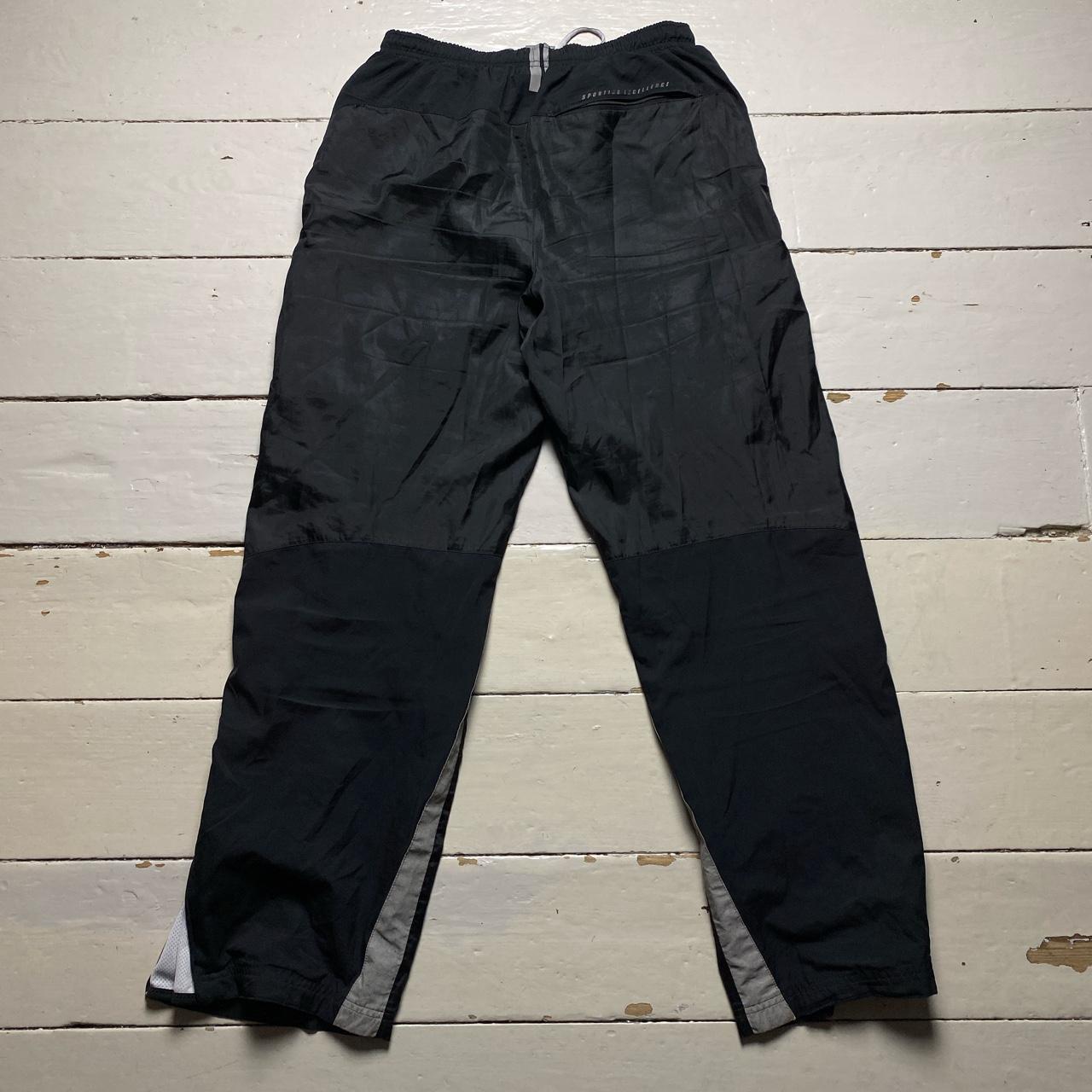 Nike Vintage Baggy Swoosh Shell Track Pant Black and Orange Bottoms