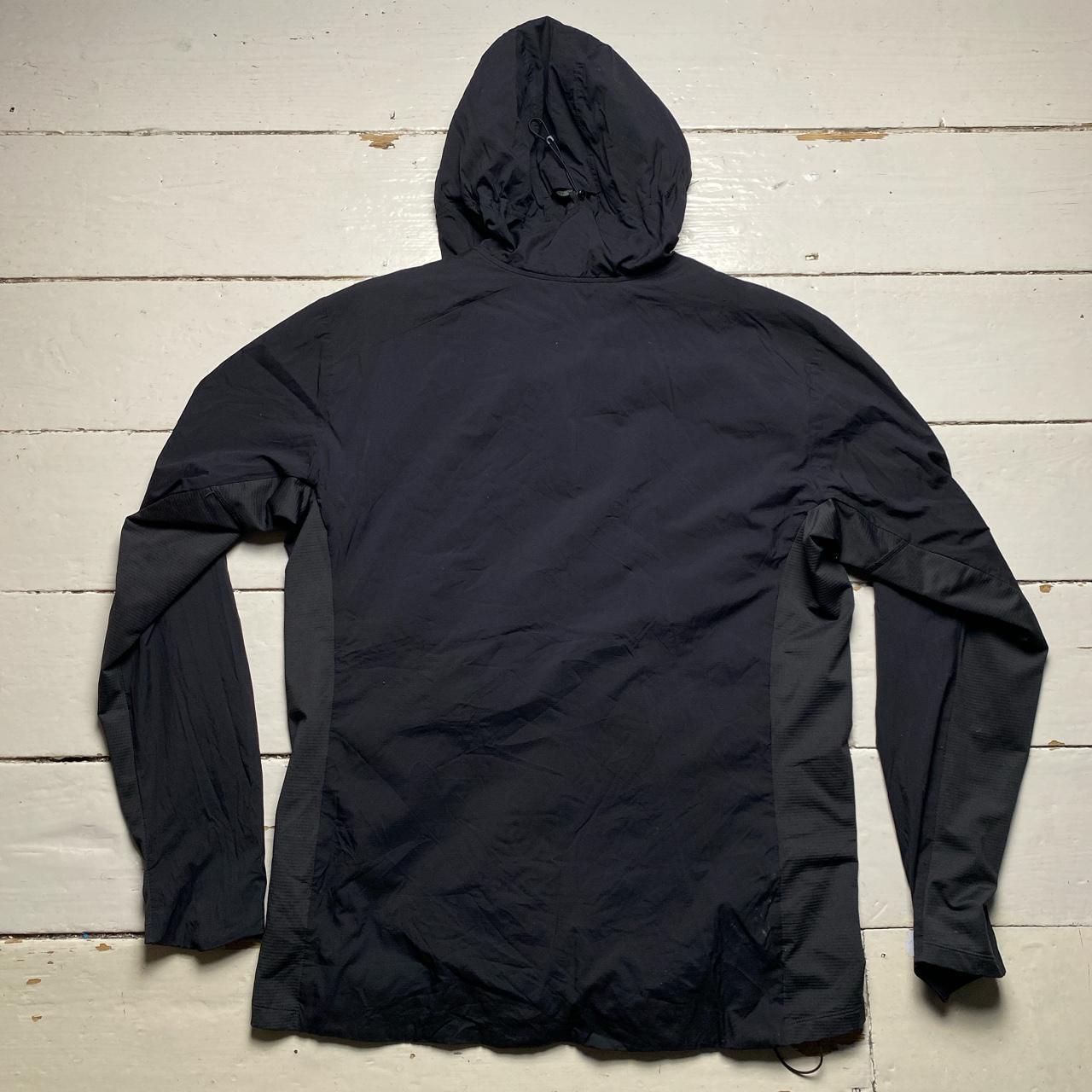 Arc’Teryx Black and Grey Atom SL Lightweight Hoodie Jacket