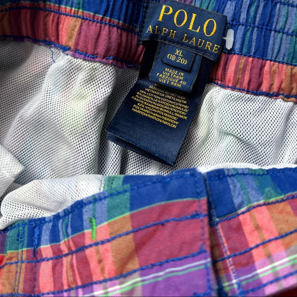 Ralph Lauren Polo Checked Swim Shorts (S)