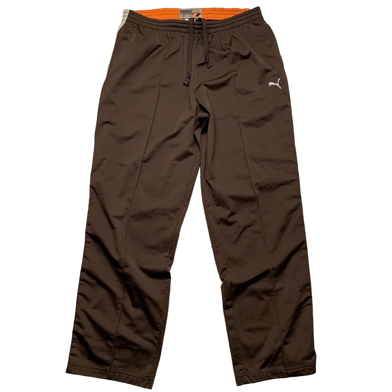 Puma Vintage Brown and Cream Track Pant Joggers (L)