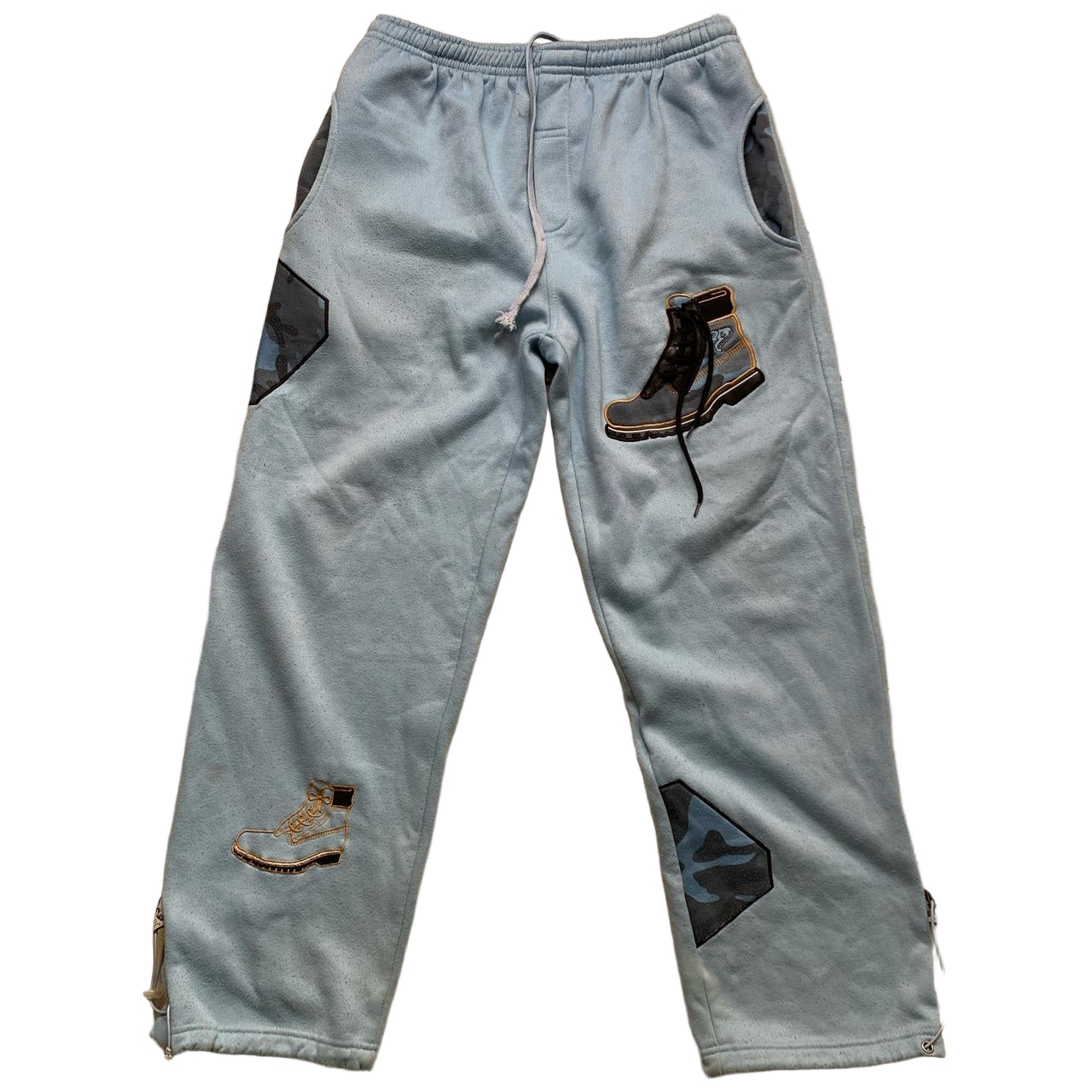 Raw Blue Vintage Light Baby Blue Timberland Lace Up Boot Full Tracksuit (L)