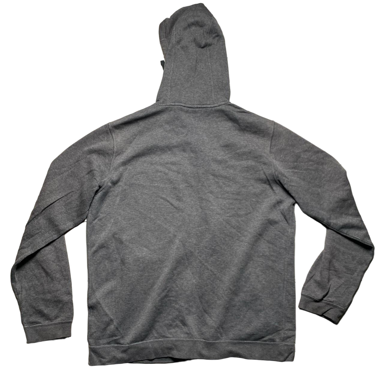 Nike Grey and White Swoosh Hoodie (M)