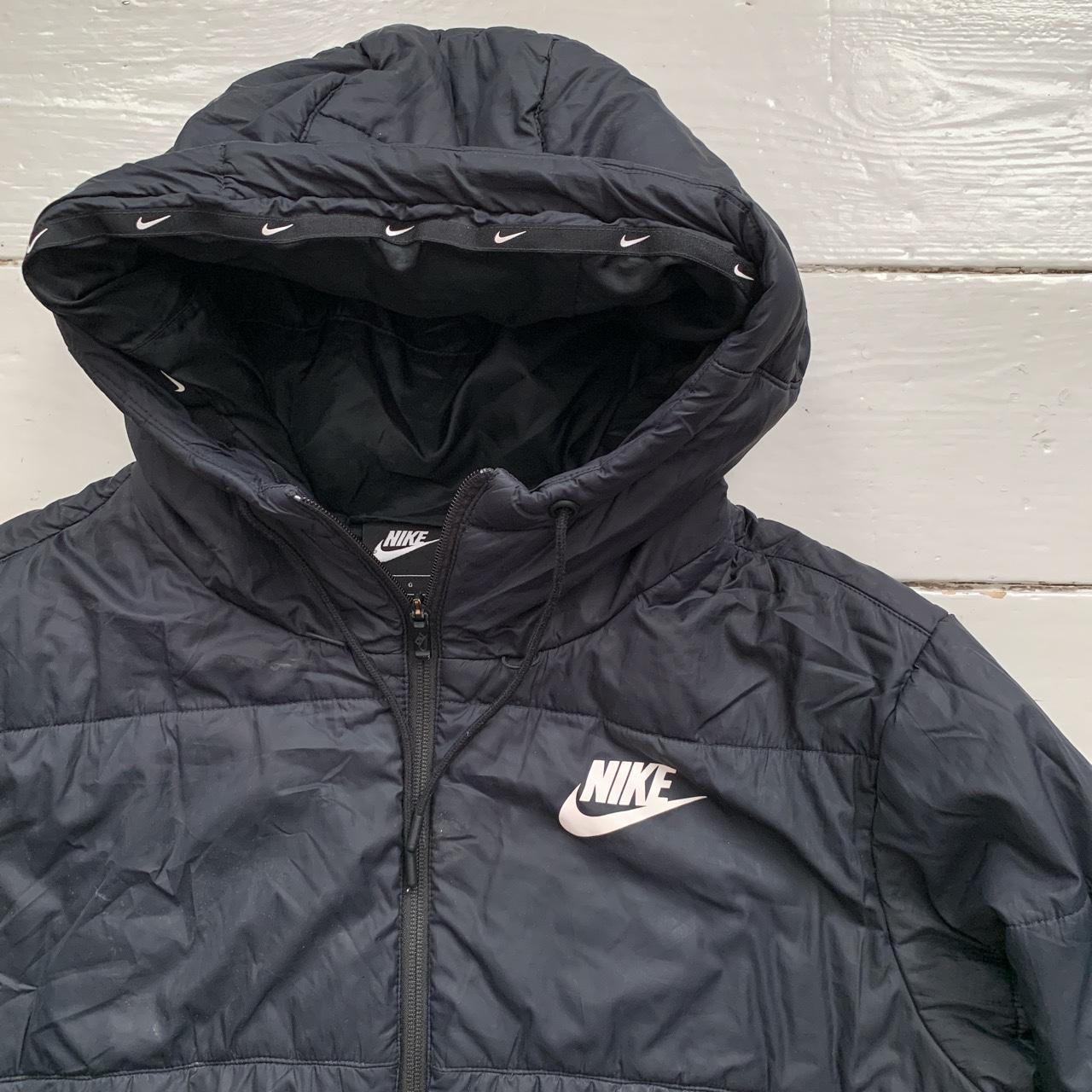 Nike Swoosh Black Puffer Coat