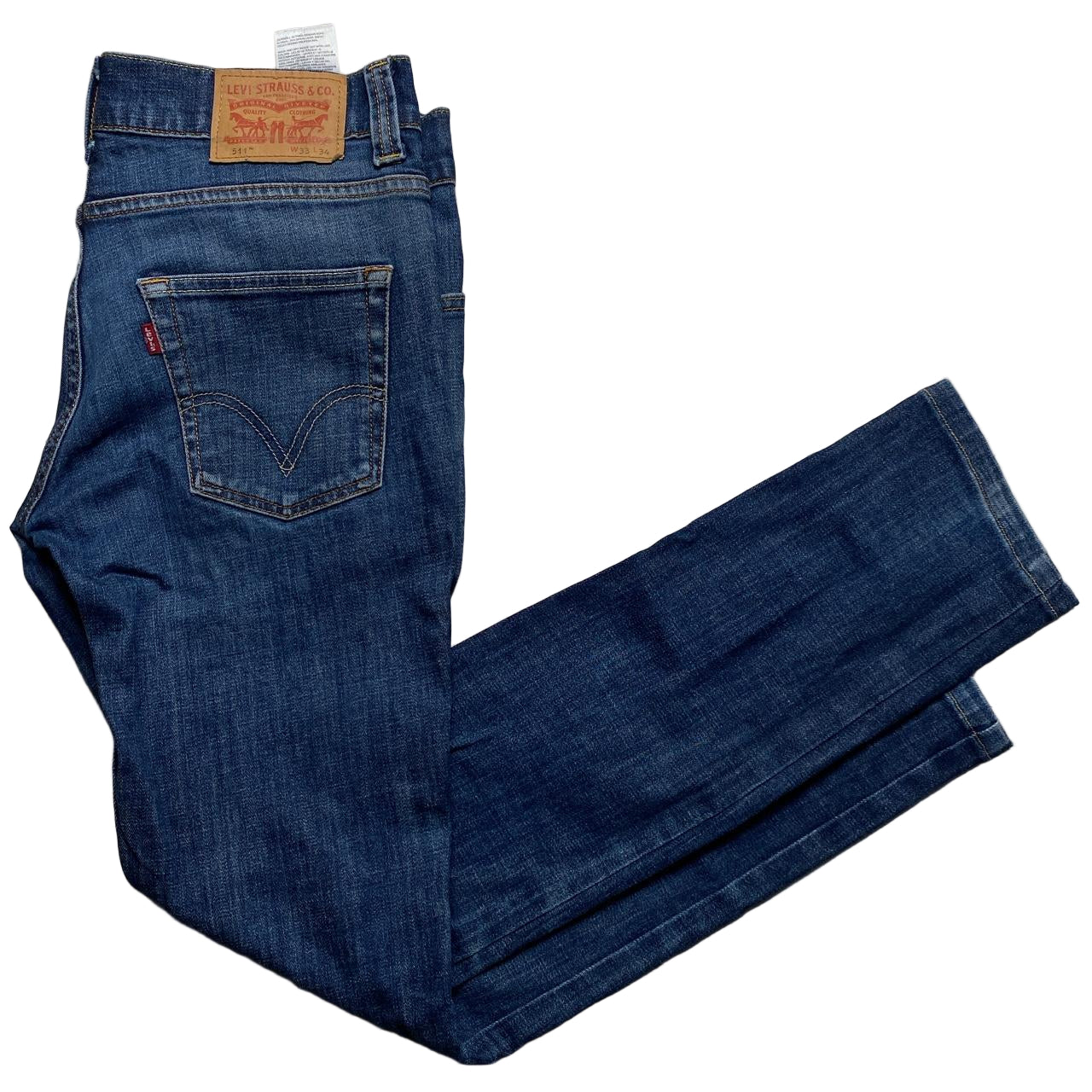 Levis 511 Navy Slim Fit Jeans (33W)
