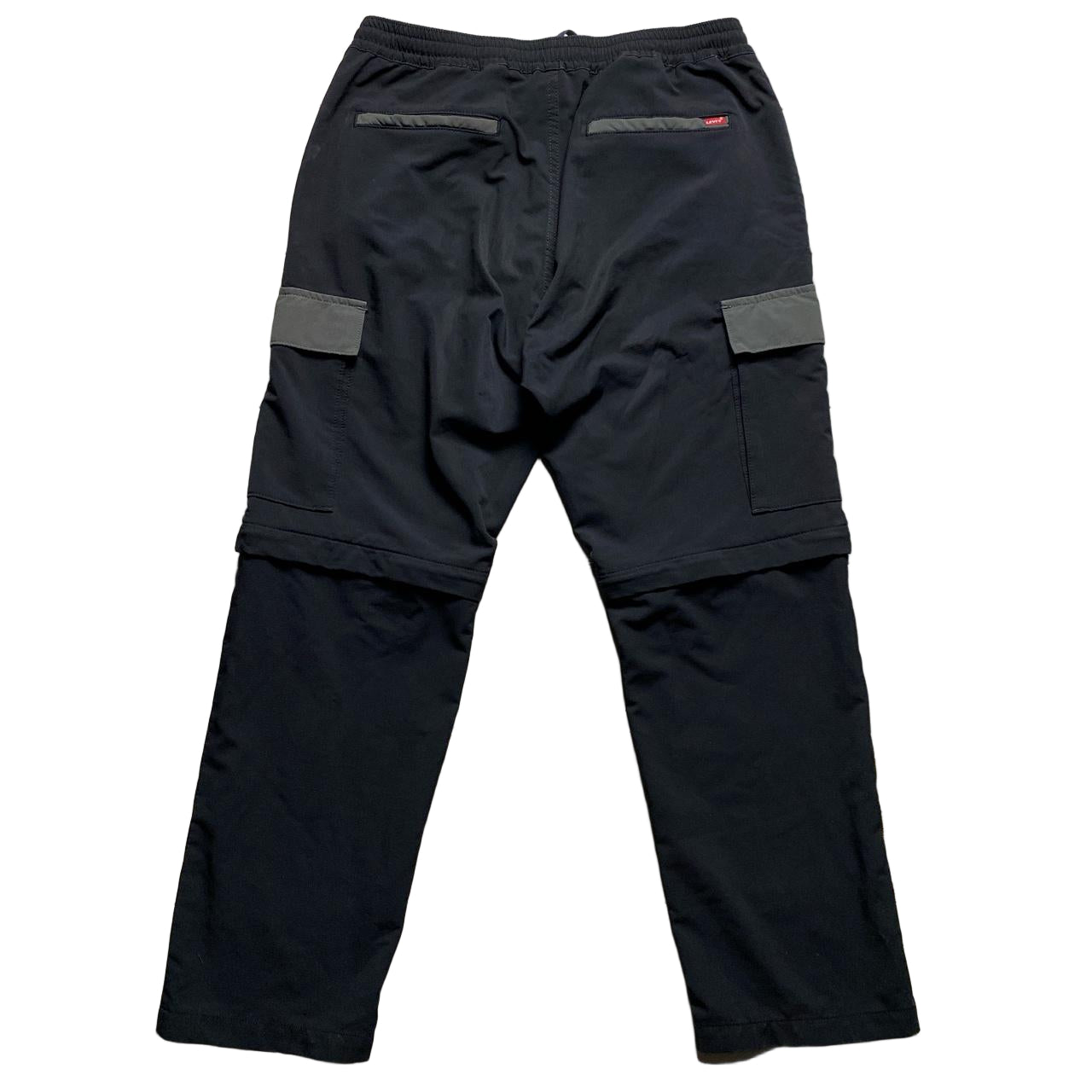 Levis Cargo Tracksuit Bottoms Shorts Black and Grey (32W)