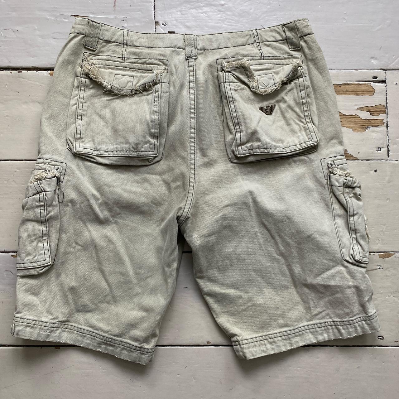 Armani Jeans Vintage Cargo Army Jorts Jean Shorts