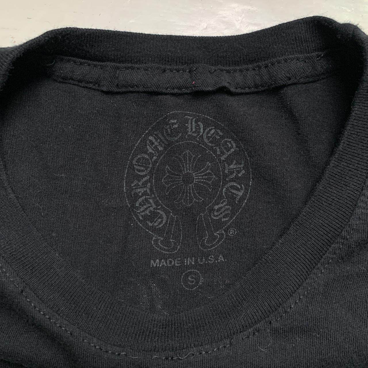 Chrome Hearts Black Red and White Cross T Shirt