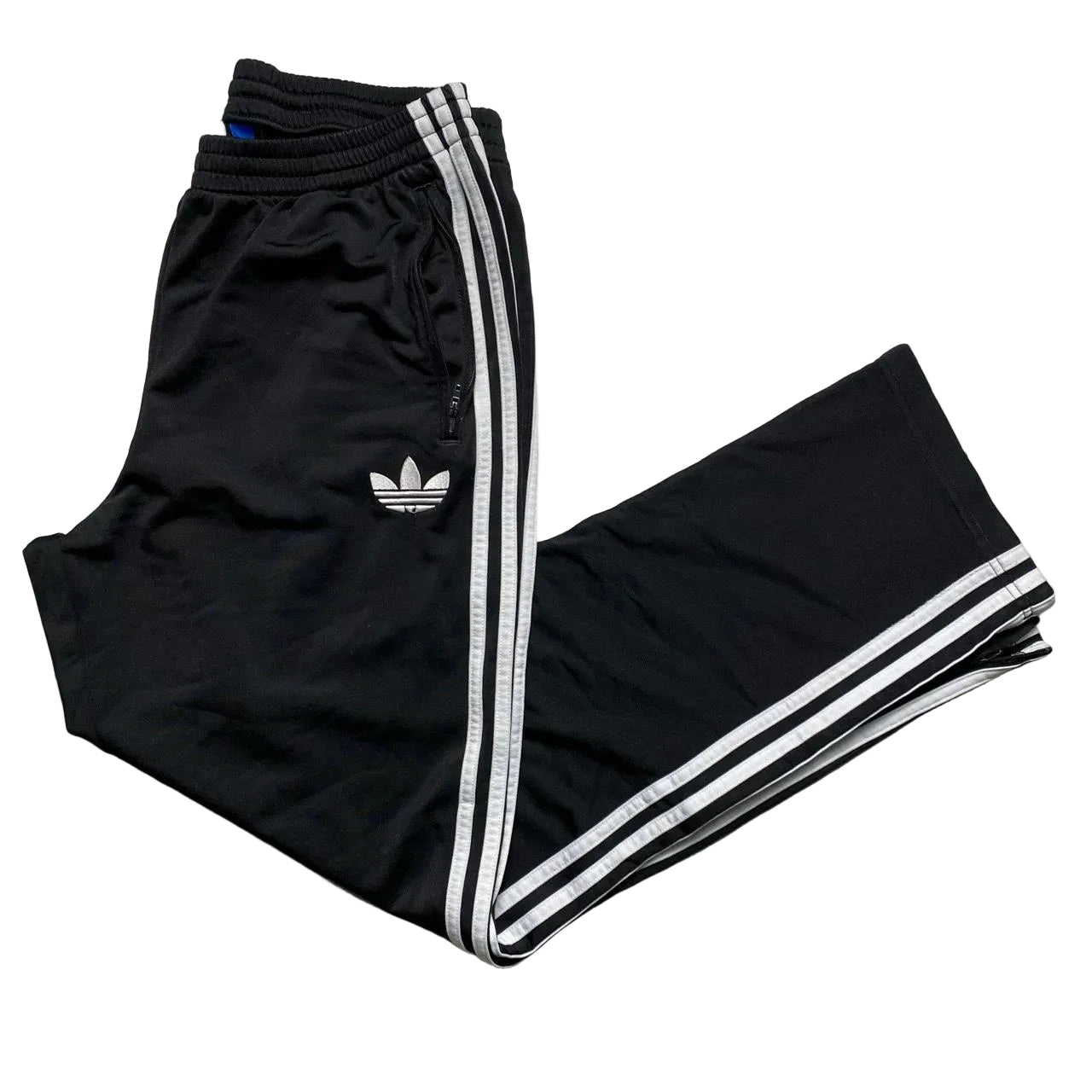Adidas Originals Black and White Trackpant Bottoms (L)