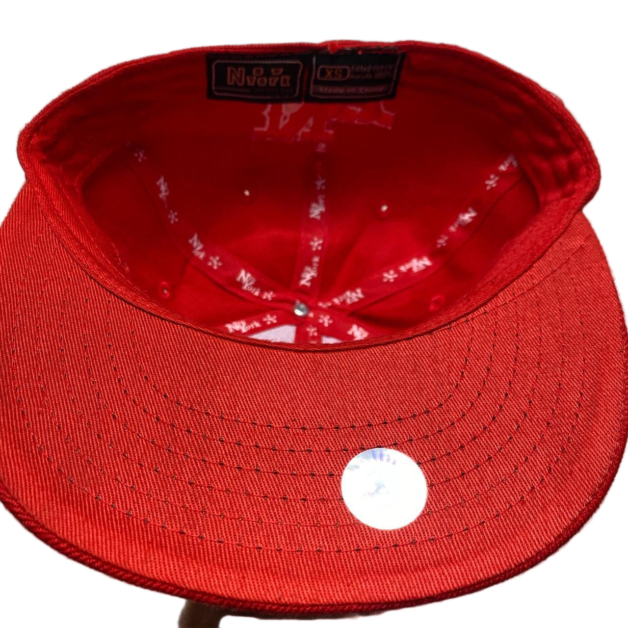 New York Vintage Red Fitted Cap