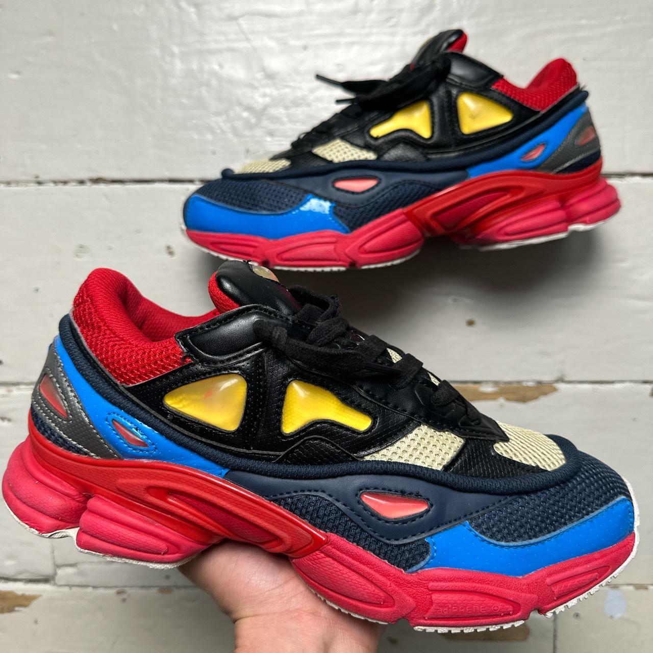 Raf Simons Adidas Ozweego Blue Yellow Black and Red
