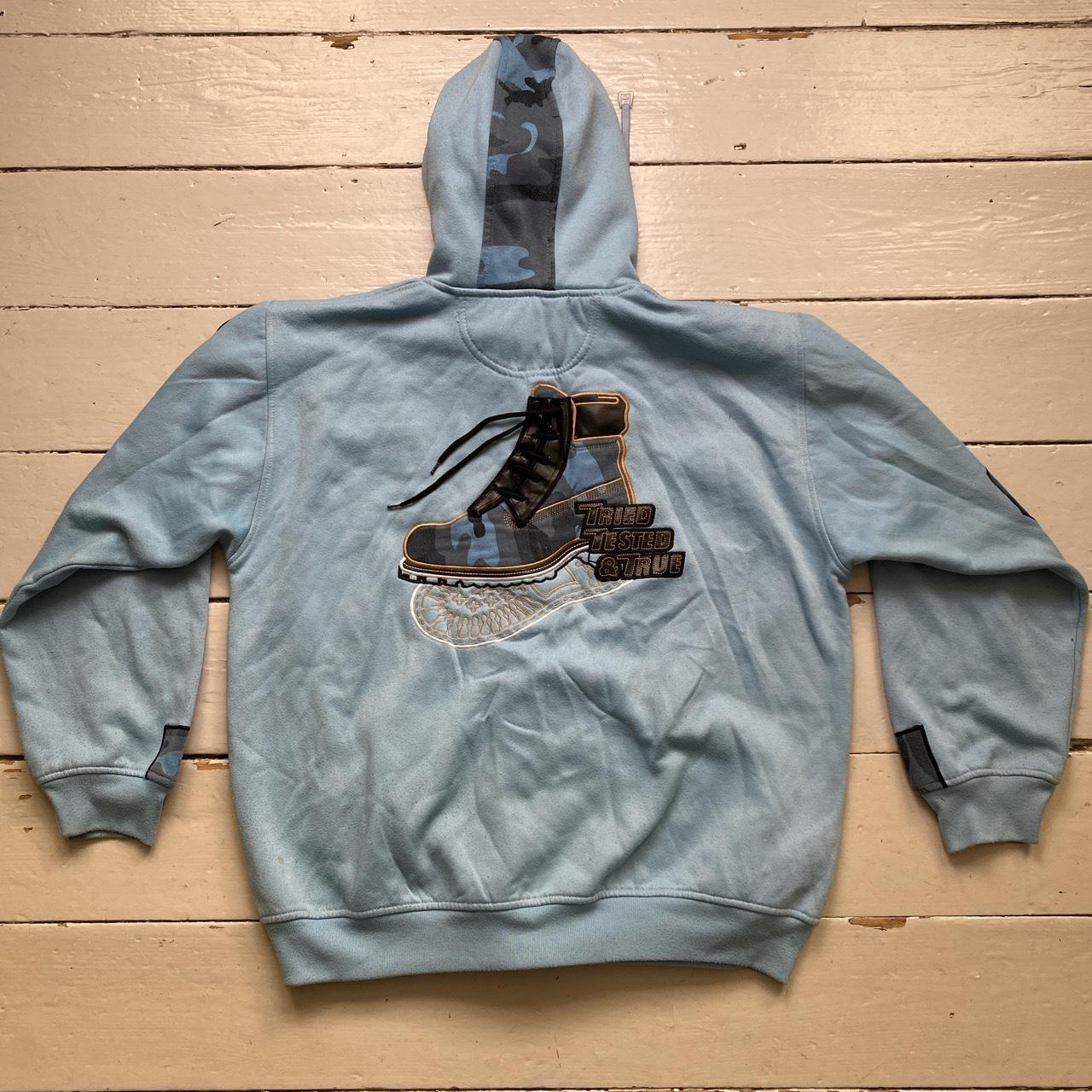 Raw Blue Vintage Light Baby Blue Timberland Lace Up Boot Full Tracksuit