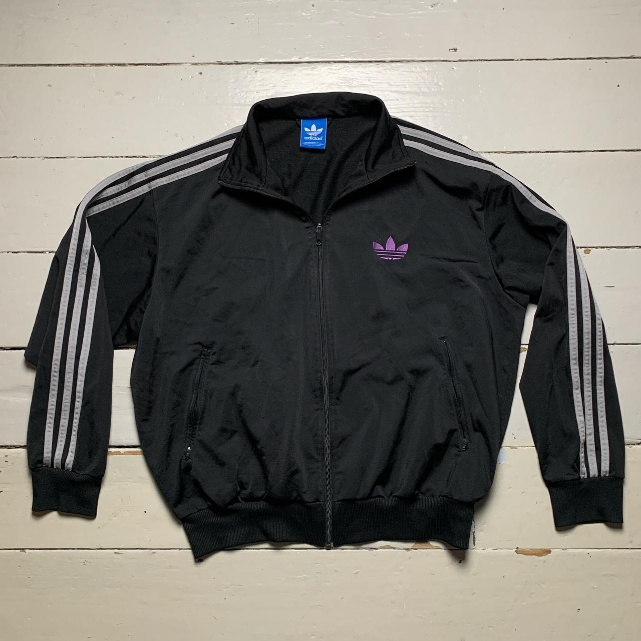 Adidas Originals SST Black Purple and Grey Jacket Wear Garson