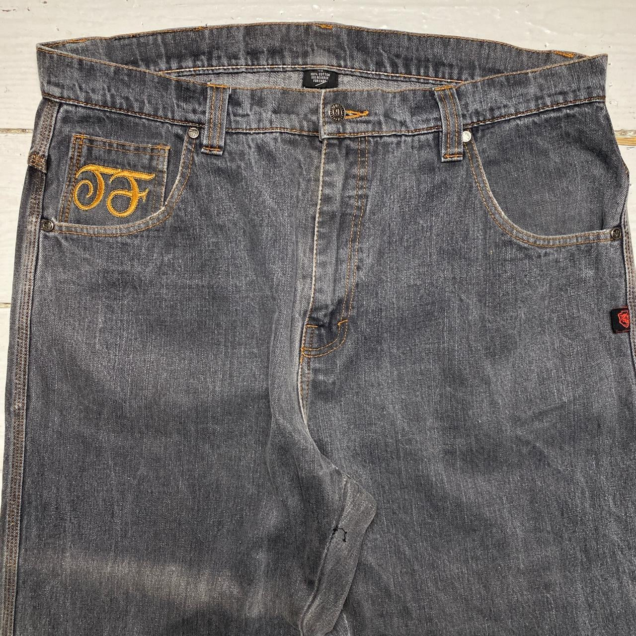 Tough Face Vintage Embroidered Jeans (40/32)