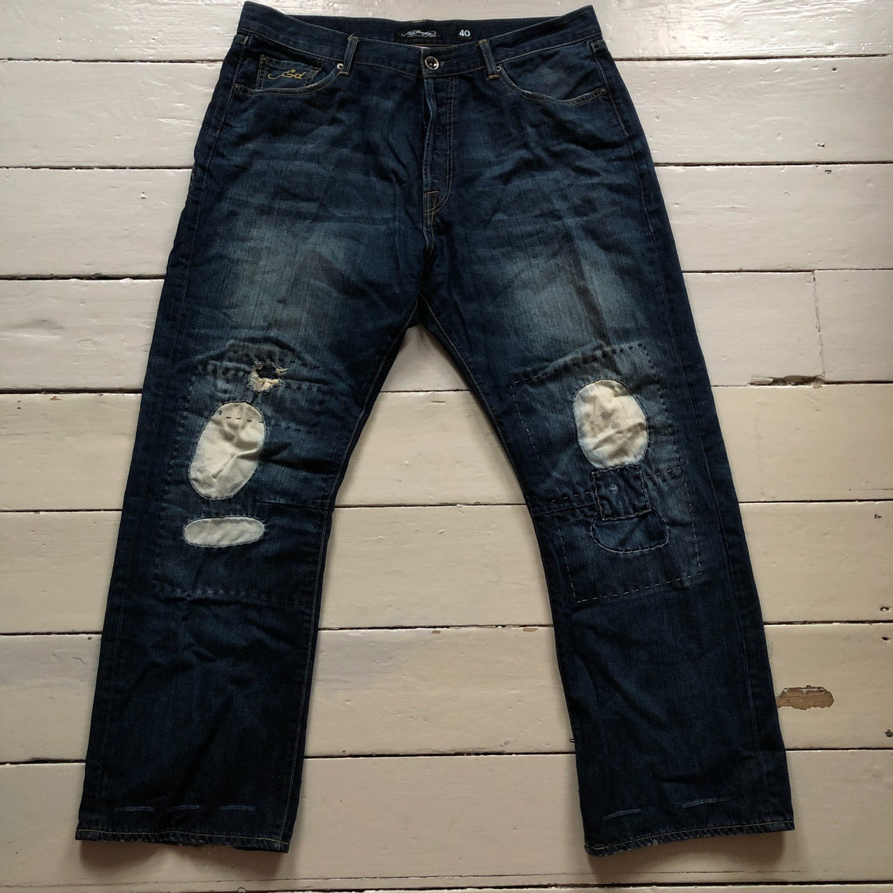 Ed Hardy Vintage Snake Spellout Jeans (40/32)