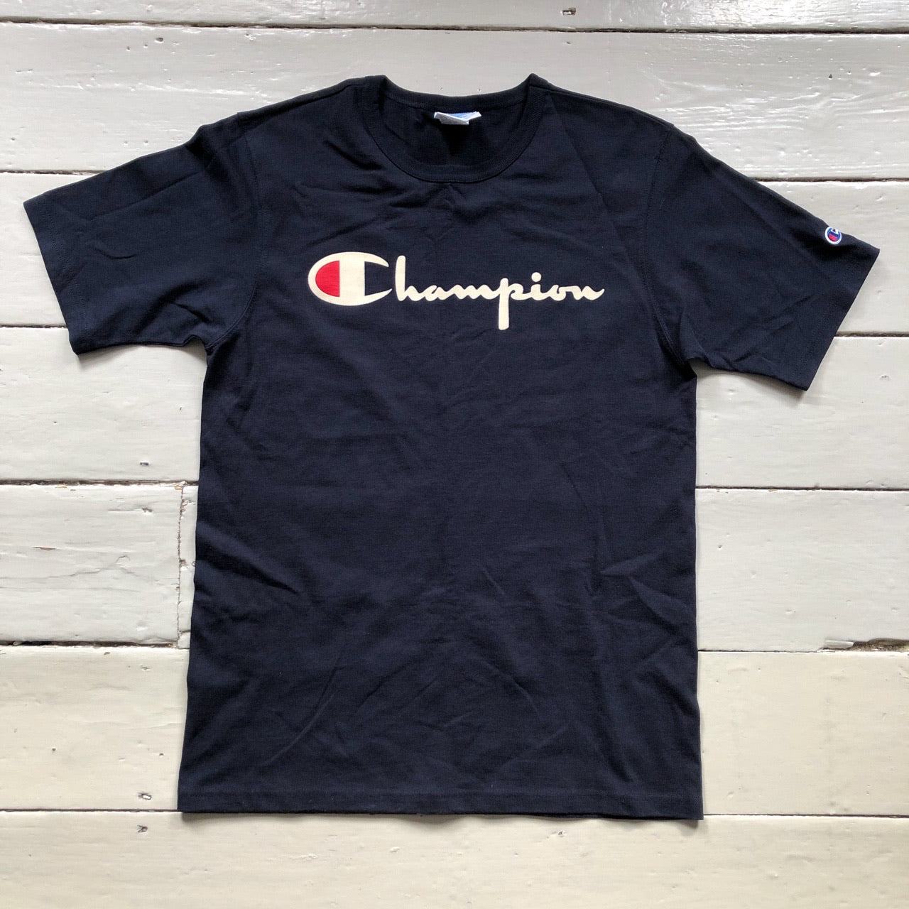 Champion Spellout T Shirt (Medium)