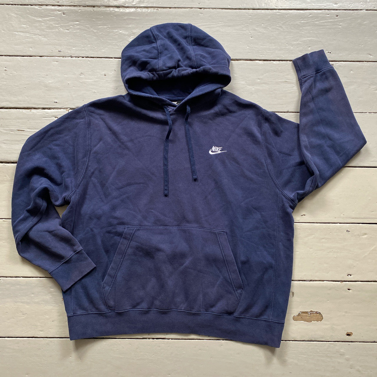 Nike Swoosh Navy Hoodie (XL)