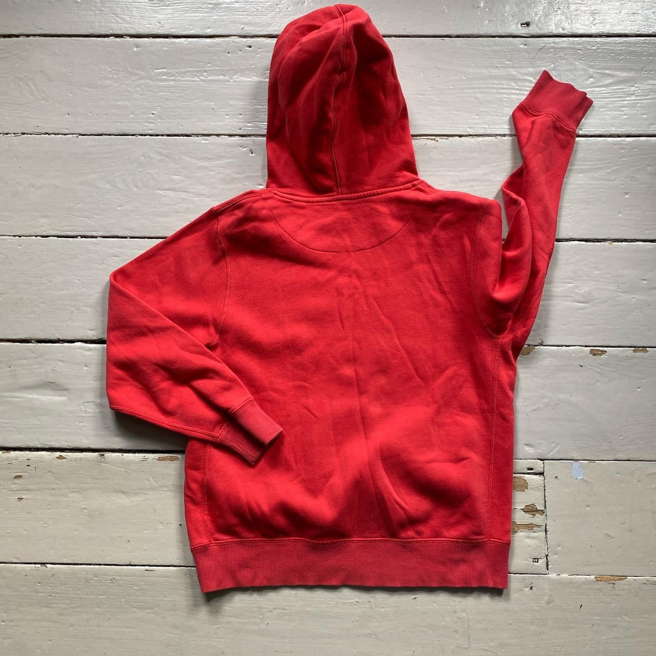 Nike Swoosh Red Hoodie Womens (Small)