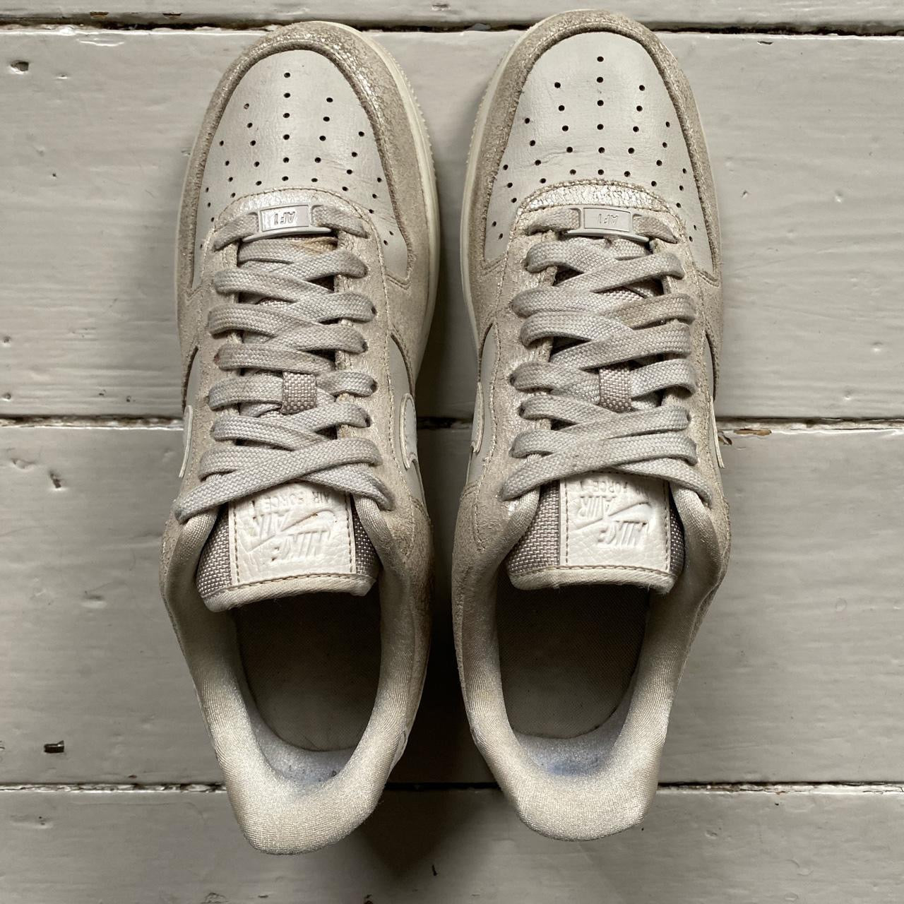 Nike Air Force 1 White Silver (UK 7)