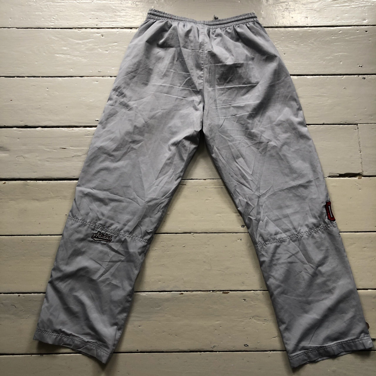 Adidas Repeat Logo Grey Shell Bottoms (Small)