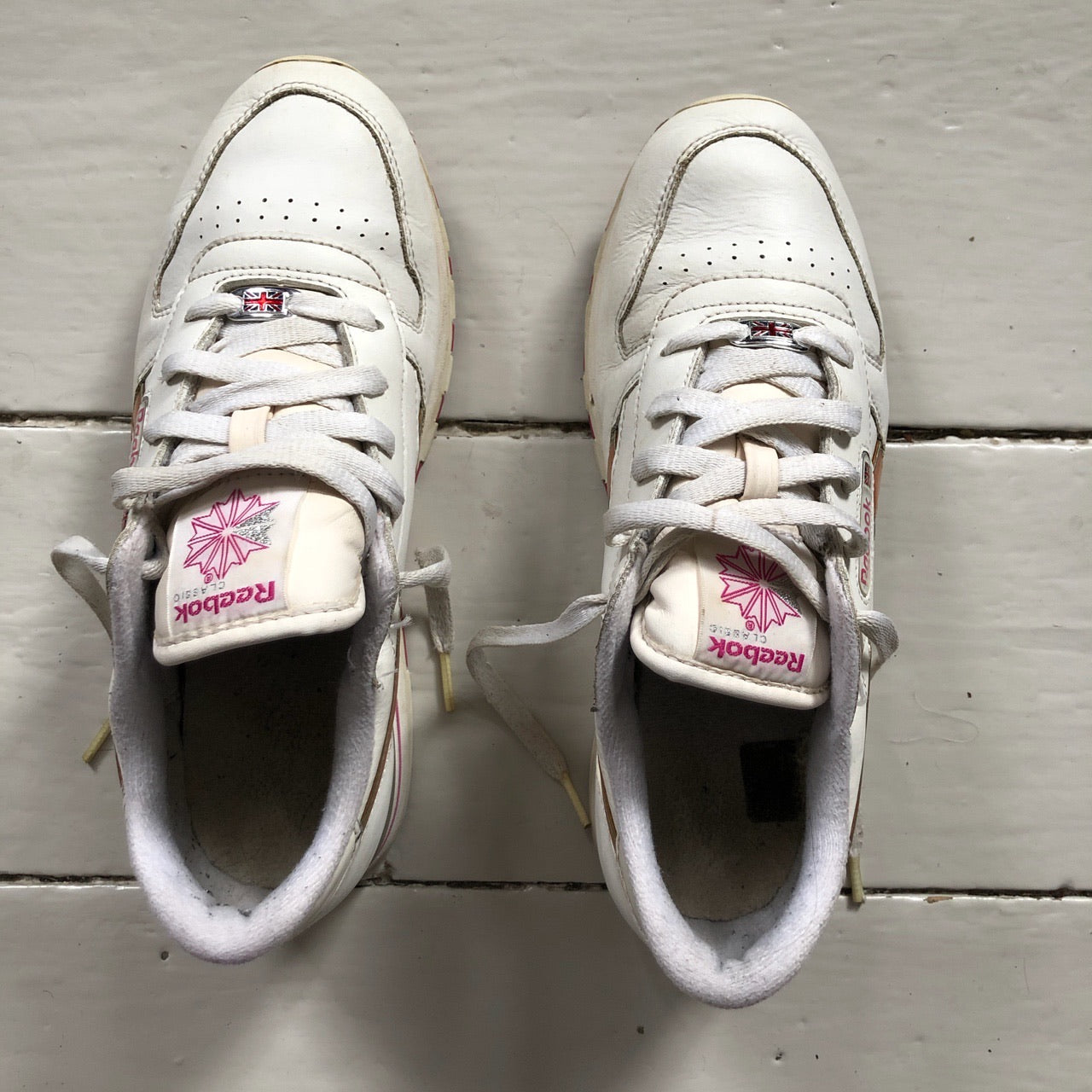Reebok Classics White and Pink (UK 5)
