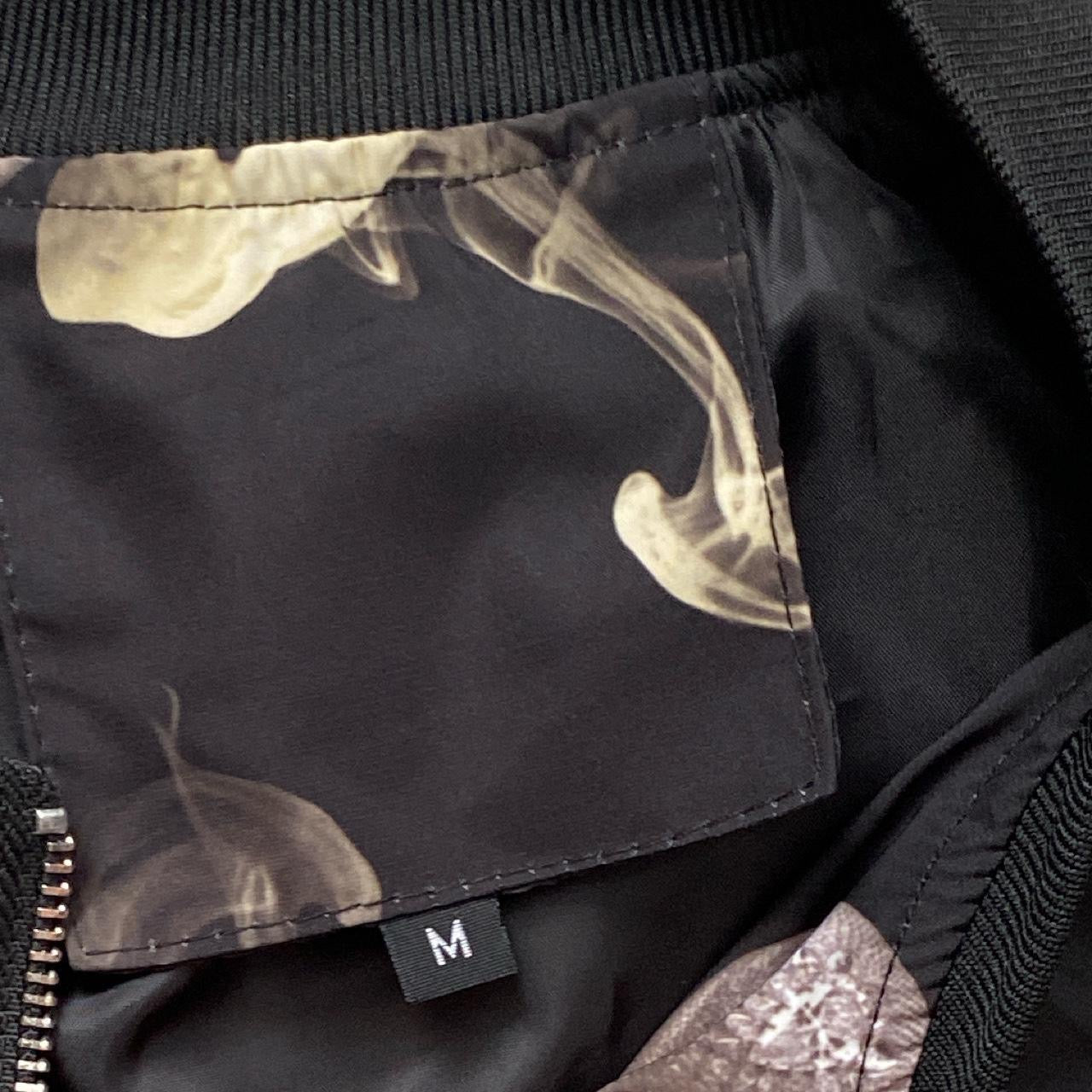 Black Skulls Bomber Jacket (Medium)