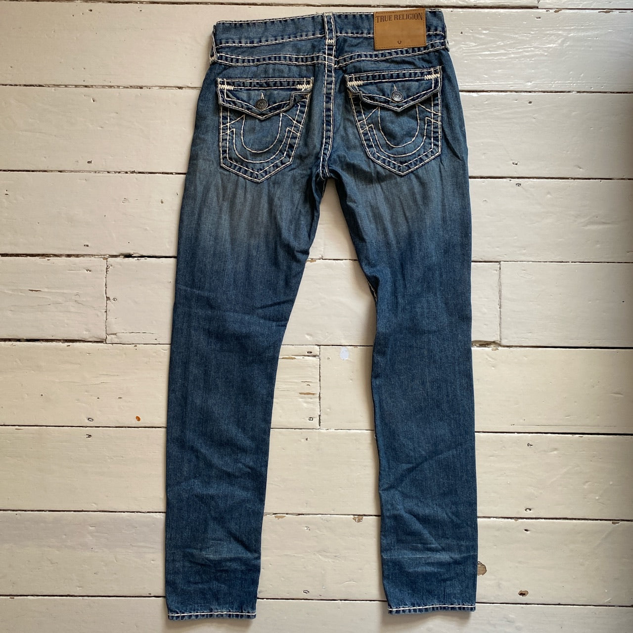 True Religion Ricky White Stitch Jeans (31/34)