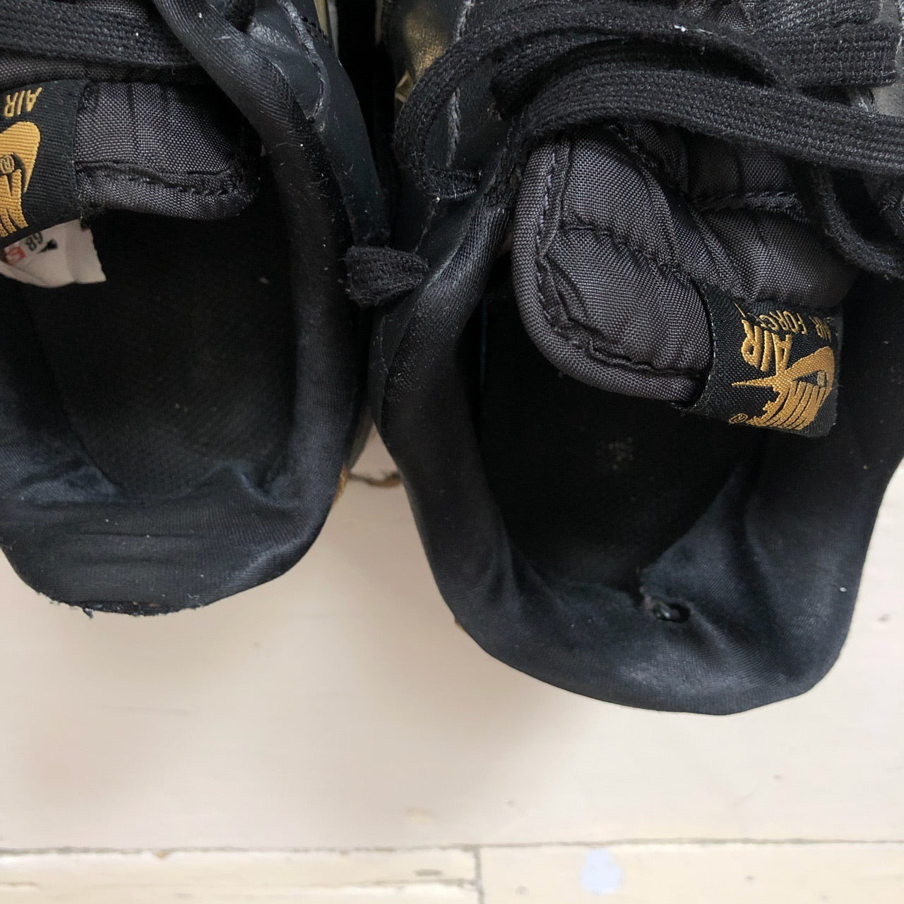 Nike Air Force 1 Jewel Black & Gold (UK 8)