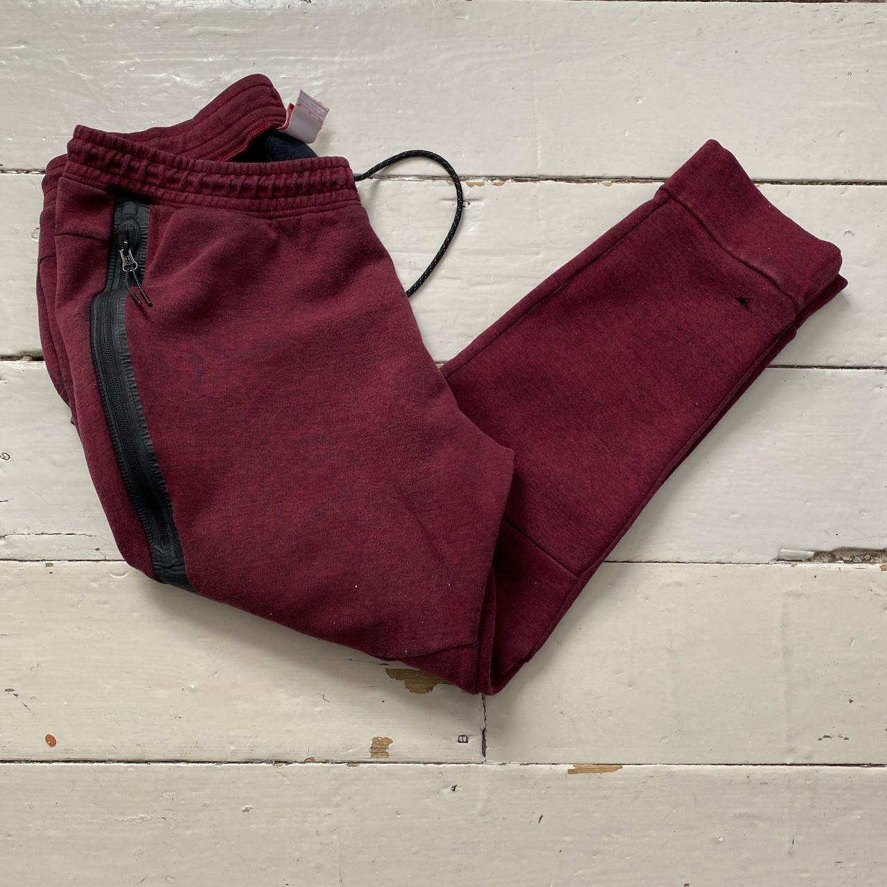 Nike Tech Fleece Burgundy Bottoms (XL)