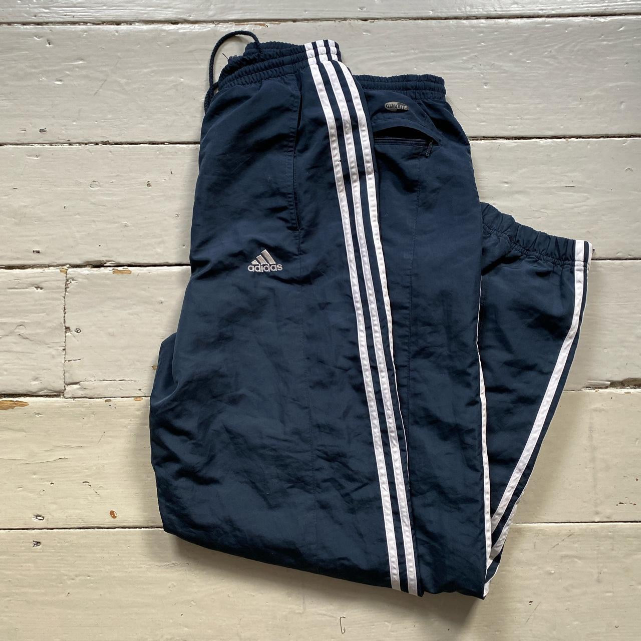 Adidas Navy Shell Bottoms (Large)