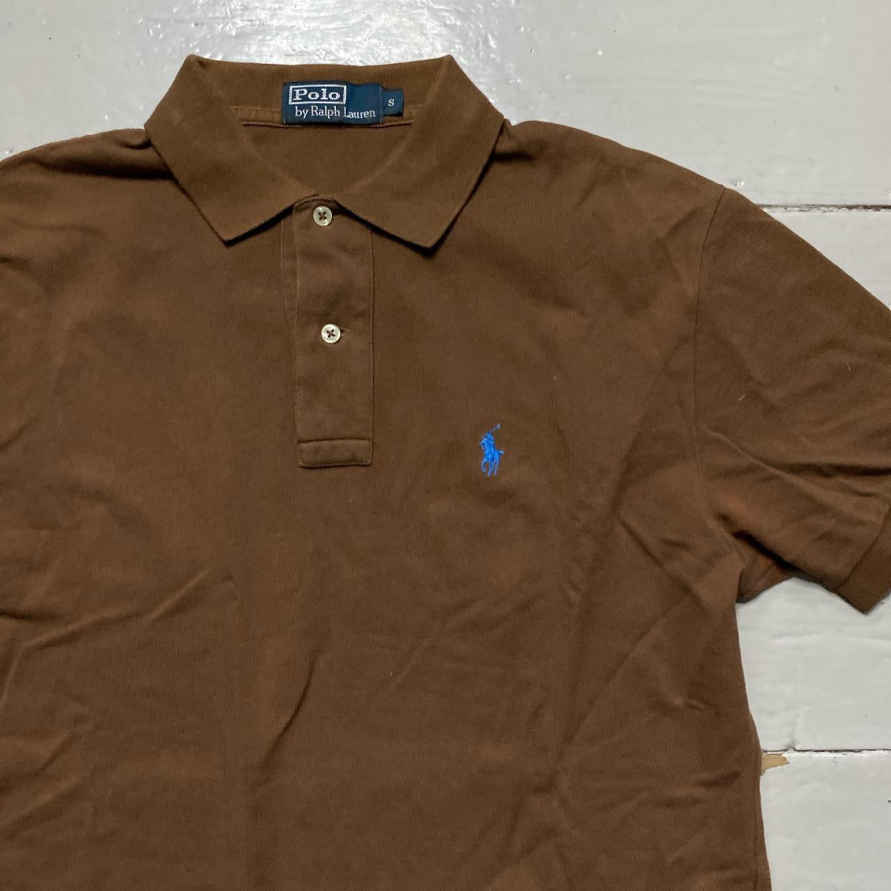 Ralph Lauren Brown Polo Shirt (Small)