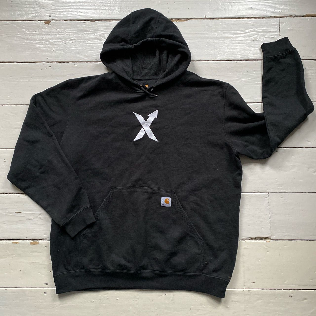 Carhartt Stock X Black and White Hoodie (XL)