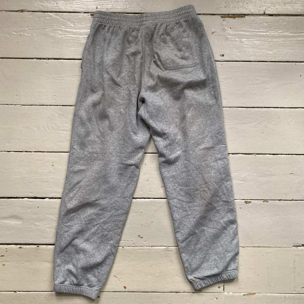 Nike Swoosh Grey and White Joggers (Small)