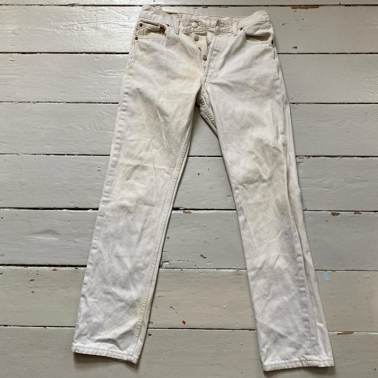Levis 501 White Jeans (30/31)