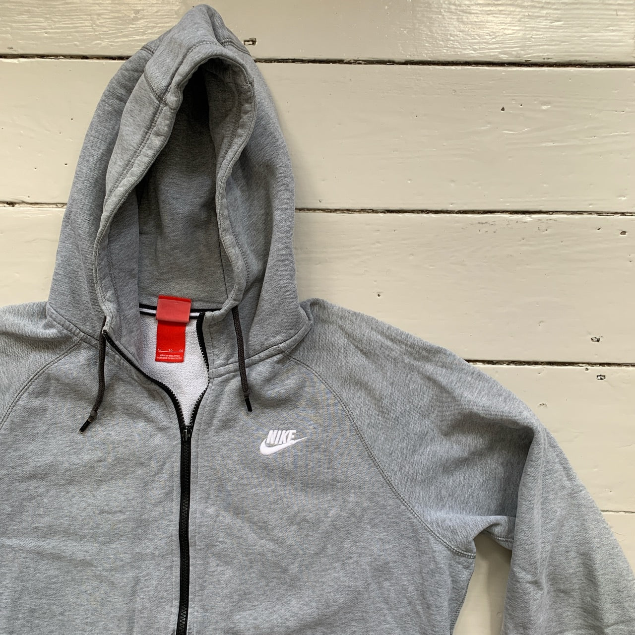 Nike Grey Zip Up Hoodie (XLarge)