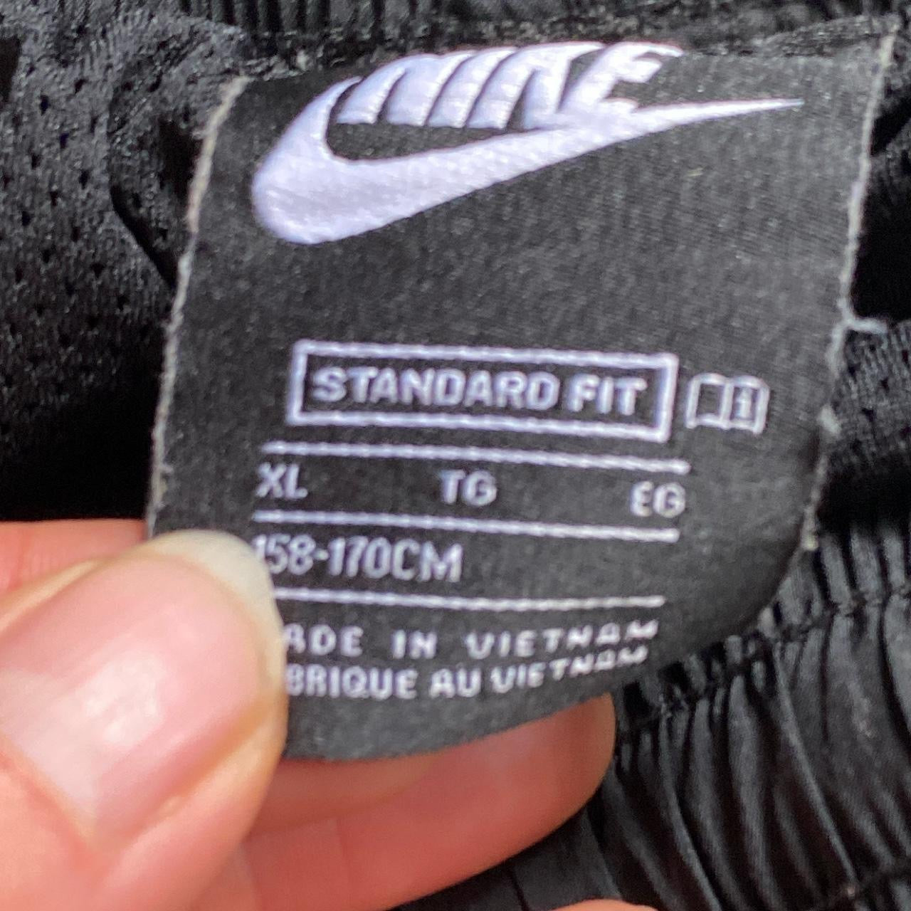 Nike Swoosh Black Shell Bottoms Womens (Small)
