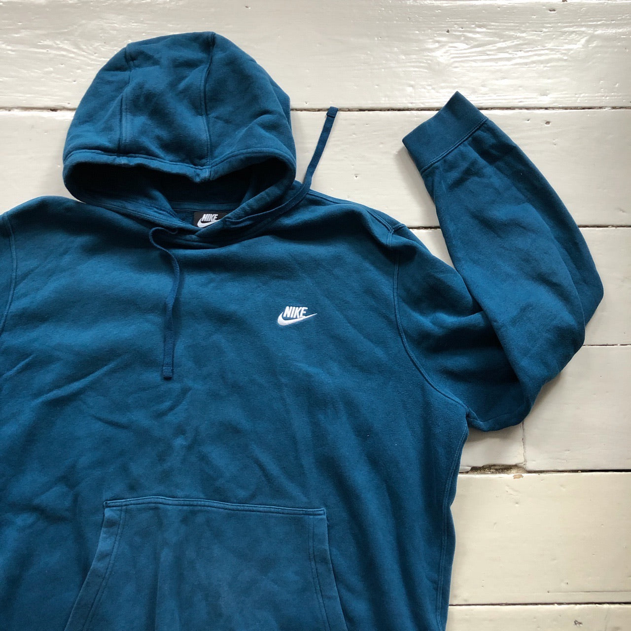 Nike Swoosh Blue Hoodie (XXL)
