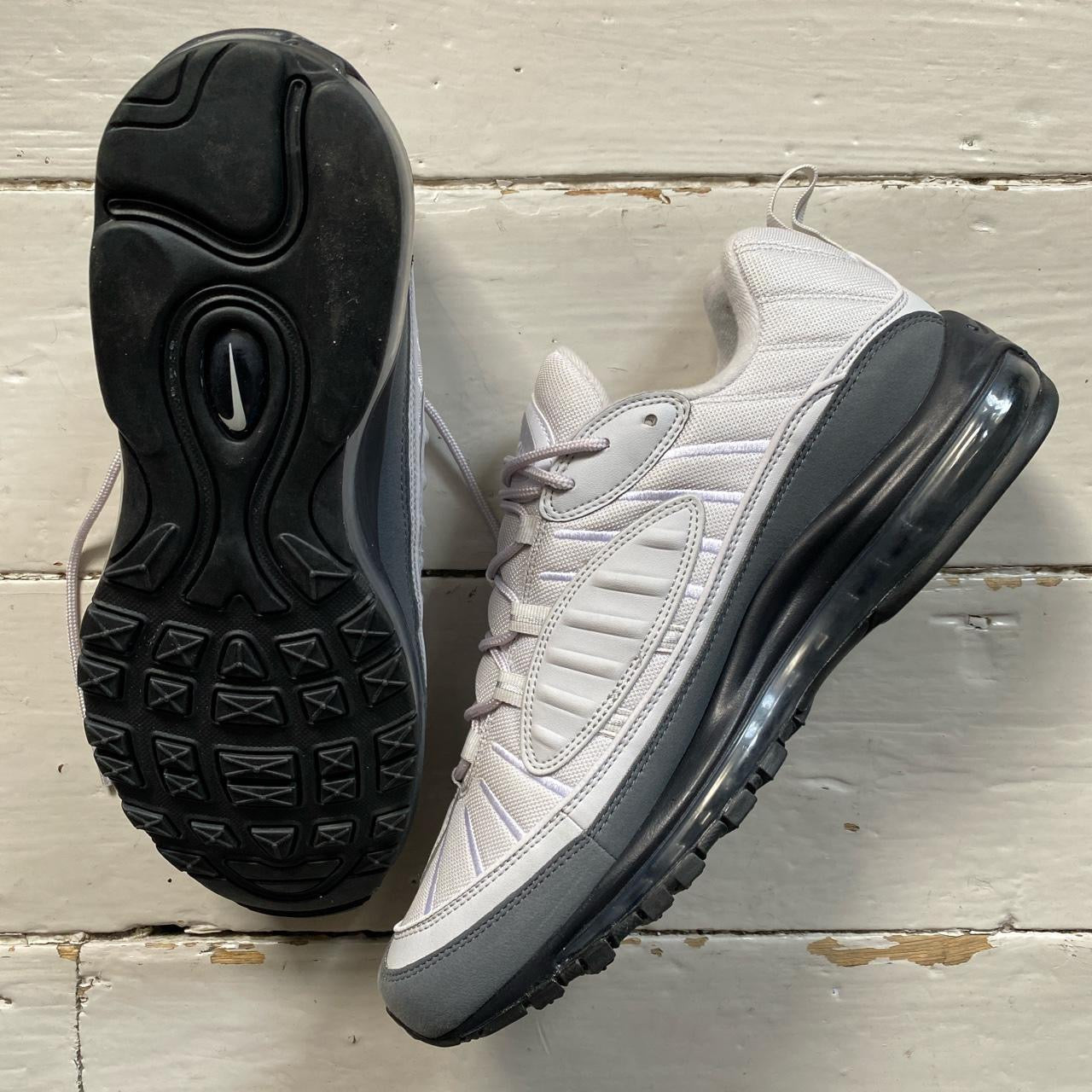 Nike Air Max 98 Grey and White (UK 12)