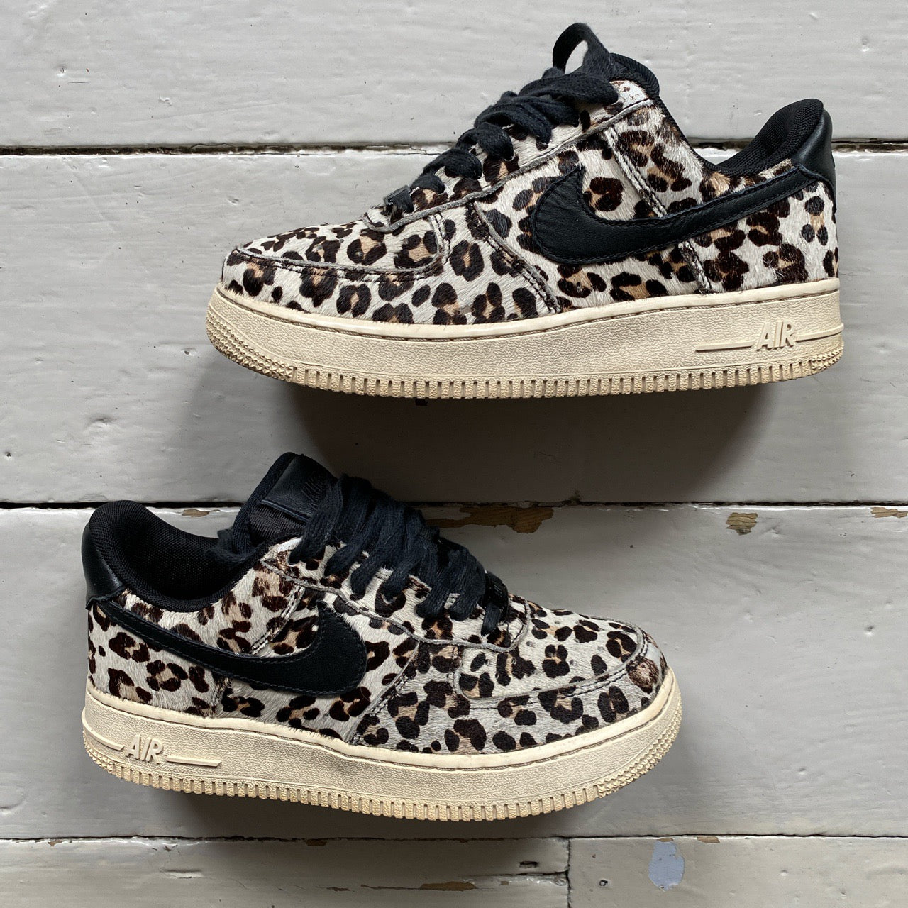 Nike Air Force 1 Leopard Pony Hair (UK 3)