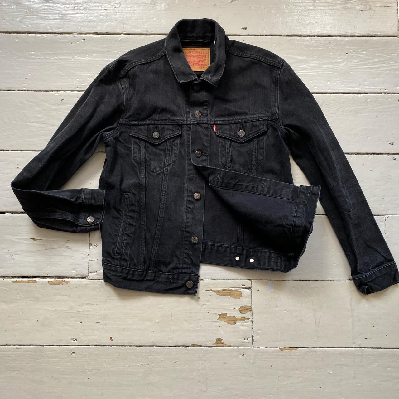 Levis Black Denim Jacket (Medium)