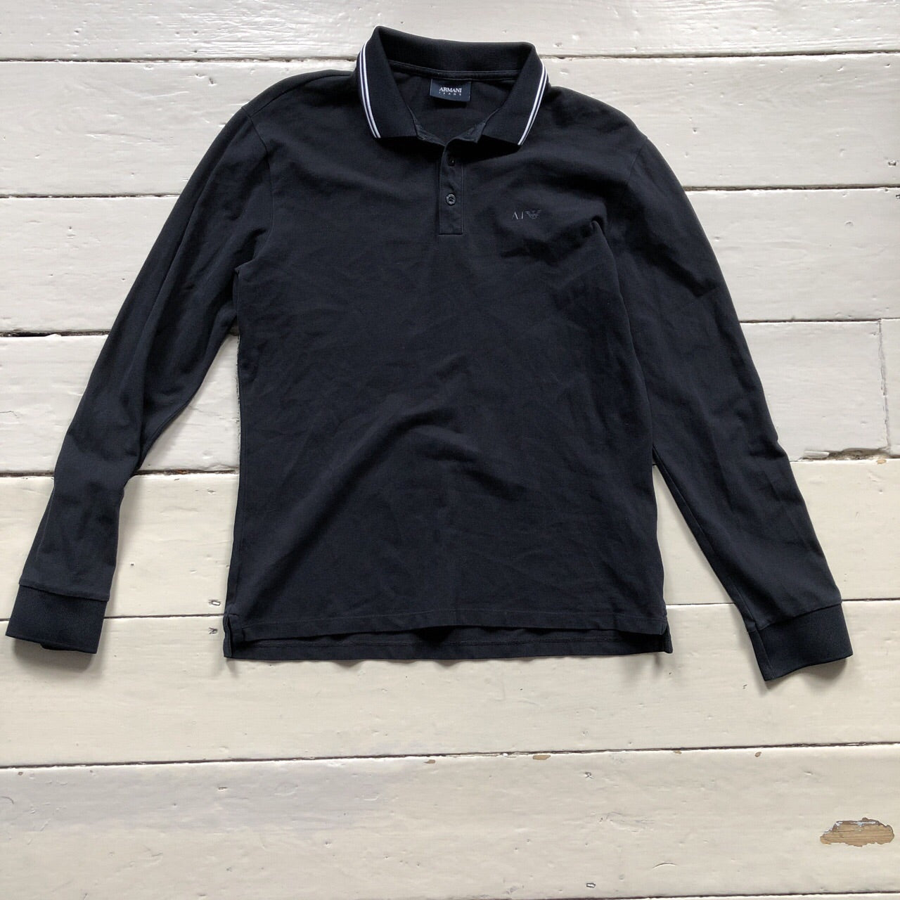 Armani Long Sleeve Polo (Large)